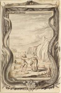 FÜSSLI Johann Melchior 1677-1736,Eel and lamprey,Galerie Koller CH 2020-09-25
