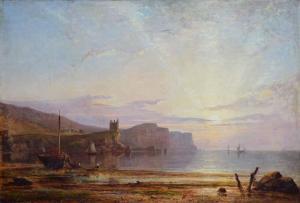 F BUCHANAN George 1848-1864,Coastal scene at sunset,1862,Peter Wilson GB 2017-03-02