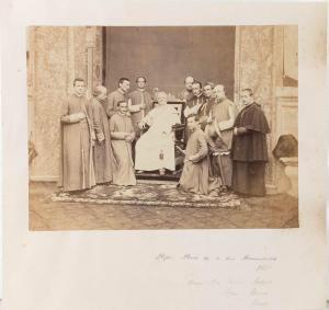 F.LLI ALESSANDRI,Papa Pio IX insieme ai prelati dell'Anticamera ,1865,Bertolami Fine Arts 2019-11-03