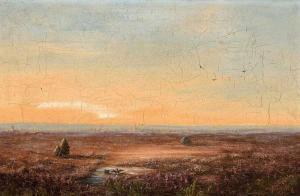 FABARIUS Friedrich Wilhelm 1815-1900,Weite Landschaft mit Stadtsilhouette,1855,Kaupp DE 2018-10-20