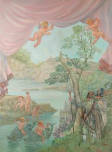 FABBRETTO,Cavaliers watching bathing nymphs,Christie's GB 2010-07-15