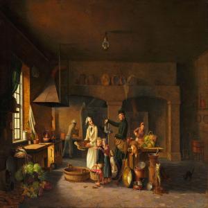 FABER Christoffer 1800-1869,The kitchen in Odense Castle,1840,Bruun Rasmussen DK 2011-09-27
