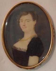 FABER F,Portrait de femme de trois - quart en buste,1808,Rossini FR 2017-10-10