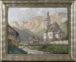FABER Fritz 1876-1935,sommerliche Ansicht von Ramsau bei Berchtesgaden m,1935,Mehlis DE 2008-08-29