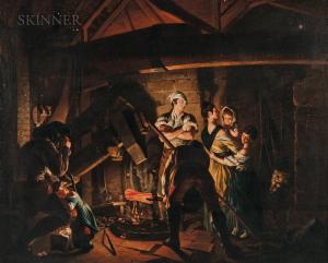 FABER Johann Herman 1734-1800,An Iron Forge,1773,Skinner US 2020-07-28