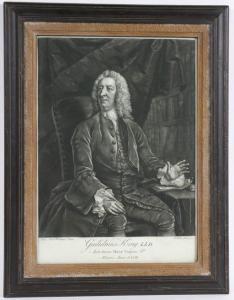 FABER John I 1650-1721,Guilielmus King Aulae Beatae Mariae Virginis,1731,Nye & Company US 2021-01-20