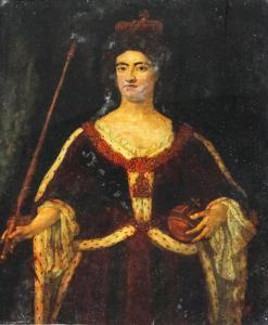 FABER John I 1650-1721,Queen Anne with orb and sceptre,Canterbury Auction GB 2018-11-27