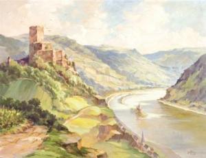 FABER Jos,Ansicht der Burgruine Gutenfels,1942,Heickmann DE 2009-06-27