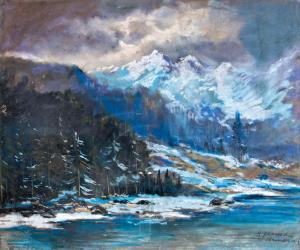 FABIAN K,Snowy Carpathian mountains,1917,Nagyhazi galeria HU 2017-05-30