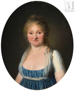 FABRE François Xavier 1766-1837,Portrait de Madame Fabre,1832,Millon & Associés FR 2023-02-14