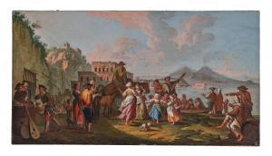 FABRIS Pietro,Tarantella at the Palazzo Donn\’Anna, Naples, with,Palais Dorotheum 2023-10-25
