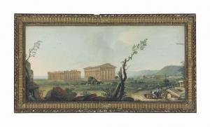 FABRIS Pietro 1740-1792,The temples of Paestum from the South-East,Christie's GB 2015-12-10