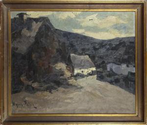 FABRY Elysee 1882-1949,Une venelle à Cheneux,1938,Monsantic BE 2022-09-04