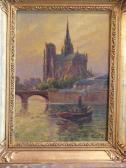 FABRY Jean 1900-1900,La Seine & Notre Dame.,Pescheteau-Badin FR 2011-11-21