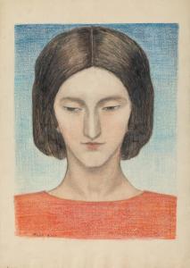 FABRY Suzanne 1904-1985,Portrait de femme à la coupe garçonne (4 oevres),1920,Sotheby's 2023-10-17