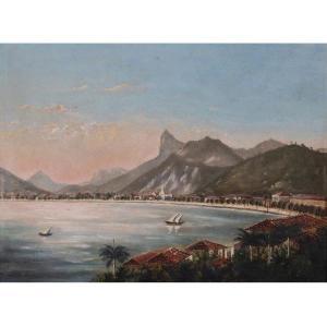 FACCHINETTI Nicolau Antonio 1824-1900,Vue de Botafogo, le soir (Vista de Botafogo),Piasa 2022-09-21