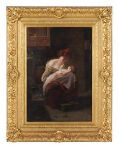 FACHINETTI Carlo 1870-1951,Mother and Child,New Orleans Auction US 2020-12-05