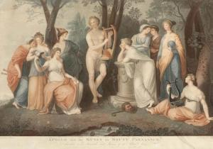 FACIUS Johann Gottlieb 1750-1802,Apollo and the Muses on Mount Parnassus,Kastern DE 2017-12-02