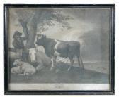 FACIUS Johann Gottlieb 1750-1802,The Cow Herd,1798,Cheffins GB 2015-06-17