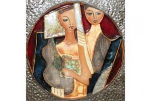 FACTOROWITSCH RUTH 1938,Two figures with a violin,John Nicholson GB 2015-05-30