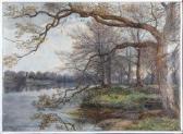 FAED Jnr. James 1857-1920,TREES BY A RIVER,1884,Anderson & Garland GB 2009-12-08