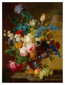 FAES Pieter 1750-1814,Still Life of roses, peonies, tulips, narcissus, a,1782,Sotheby's 2023-01-26