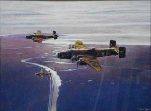 FAGAN James 1864,Halifax Bomber inflight,2001,Bonhams GB 2008-12-01