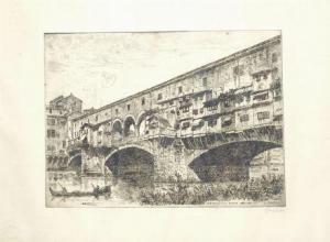 FAGIUOLI E 1900-1900,Il ponte vecchio,1951,Galleria Pananti Casa d'Aste IT 2012-07-10