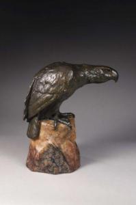 FAGOTTO 1800-1900,Aigle sur un tertre rocheux,Kapandji Morhange FR 2020-12-04