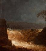FAHLCRANTZ Carl Johan 1774-1861,Waterfall,1809,Bukowskis SE 2012-12-04