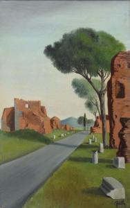FAILLA Fabio 1917-1987,L'Appia Antica,1960,Babuino IT 2023-11-21