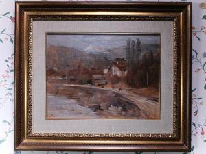 FAINI Fortunato Giulio 1869-1952,Paesaggio campestre con figure,Maison Bibelot IT 2019-12-11