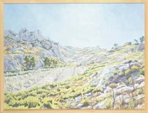 Fairbairn Edward 1950,A young olive grove in the Alpilles, Provence,Christie's GB 2007-03-07