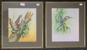 Fairbrass Alan,Kingfisher and a Treecreeper,Rowley Fine Art Auctioneers GB 2020-10-17