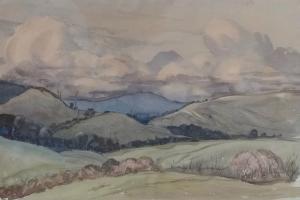 FAIRBURN Arthur Rex Dugard 1904-1957,Waikato Pastures,International Art Centre NZ 2018-02-20