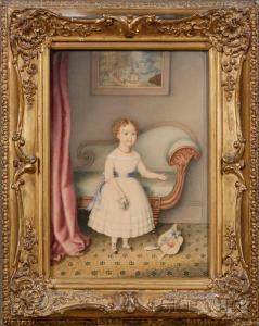 FAIRFIELD Hannah 1808-1894,Portrait of a Little Girl,Skinner US 2009-10-24
