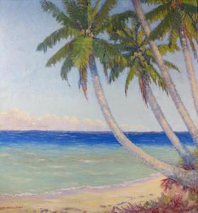 FAIRFIELD PERRY clara 1870-1941,Sunlight on the Caribbean Sea / Jamaica / BWI,Litchfield 2012-04-25