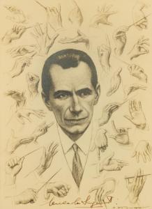 FAIRHURST Enoch 1874-1945,Portrait of Sir Malcolm Sargent,Capes Dunn GB 2021-09-21