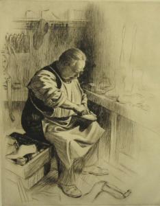 FAIRHURST Enoch 1874-1945,The Cordwainer,1932,Brightwells GB 2019-07-24