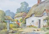 FAIRWEATHER V.E 1900,thatched cottages,Burstow and Hewett GB 2011-02-23