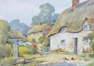 FAIRWEATHER V.E 1900,thatched cottages,Burstow and Hewett GB 2011-02-23