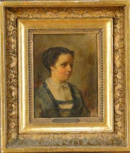 FAIVRE,Portrait de jeune fille,1857,Monsantic BE 2009-12-06