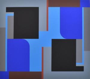 FAJO Janos 1937-2018,Composition bleue,1967,Mercier & Cie FR 2024-03-02