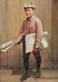 FALANGA Michele 1870-1942,Portrait of a Young Paper Boy,Burchard US 2018-08-19