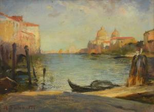 FALCHETTI Alberto 1878-1951,Canal Grande,Meeting Art IT 2024-04-20