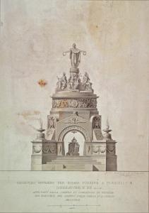 FALCINI Mariano,Mausoleo effimero per pompa funebre a Francesco I ,1835,Gonnelli 2013-12-12