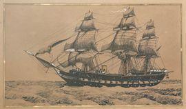 FALCONE Matteo,peintre de la marine Corvette le «DASSAS»,1872,Neret-Minet FR 2021-04-23
