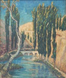 FALCONNET E.de P 1800-1900,Landscape with River,Rachel Davis US 2017-05-13
