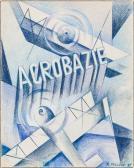 FALCUCCI Robert 1900-1989,Acrobazie,1935,Borromeo Studio d'Arte IT 2019-06-15