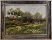 FALKENBERG Richard 1875-1948,Landschaft mit Pollard-Weiden,Twents Veilinghuis NL 2016-07-08